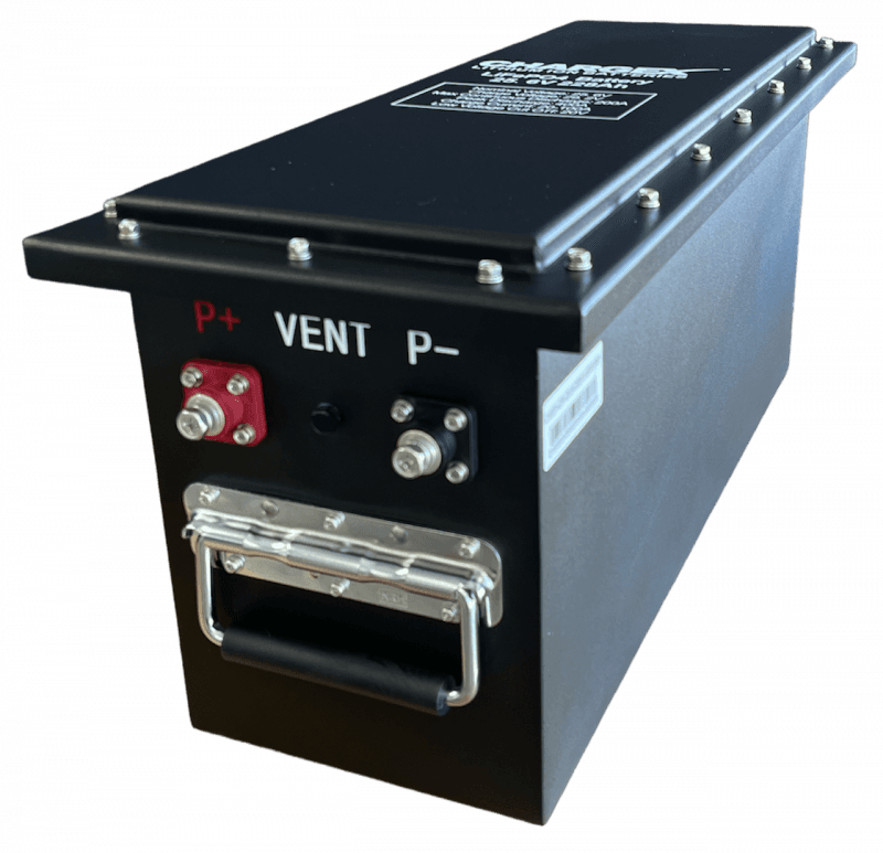 24V 228AH Lithium Iron Phosphate Battery side view
